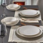 Güral Porselen Güral Atina 18 Parça 6 Kişilik Bone Yemek Takımı Cooper Bakır - Görsel 4