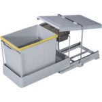 Pelikan Carrier 21600 Raylı Dolap İçi  Raylı Mutfak Çöp Kovası 16+1 Lt (17 Lt)