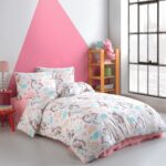 Cote Blanc Unicorn %100 Pamuk Ranforce Tek Kişilik Nevresim Takımı - Görsel 2