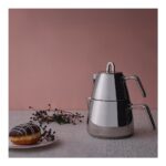 Jumbo 9000 12 Kişilik 84 Parça Titanyum Black Çatal Kaşık Bıçak Takımı + Teos Metal Saplı Çaydanlık - Görsel 2