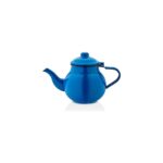 Ebru Emaye Çinko Mavi Demlik 15 No