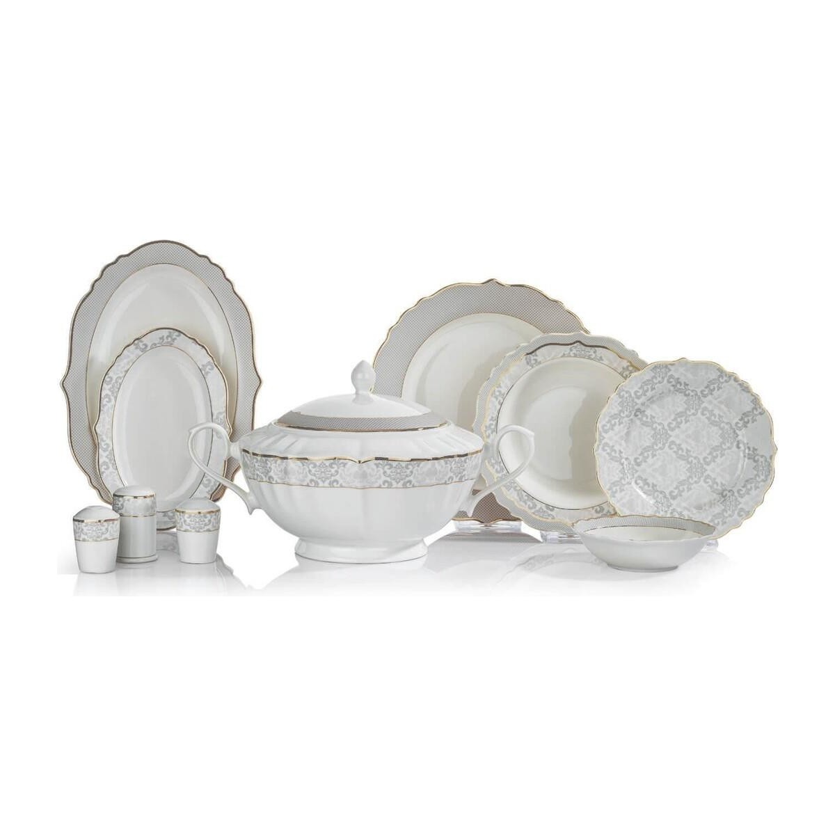 110000074486261.jpg Schafer Selina Yemek Takımı-60 Prç-Altın - Görsel 1