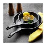 Schafer Famos Yanmaz Yapışmaz 2 Parça Granit Döküm Tava Seti - Gri - Görsel 3