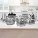 Güral Porselen Güral 18 Parça Çelik Tencere Takımı