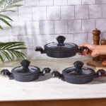 Karaca BioDiamond Antibakteriyel Kulp İndüksiyon Tabanlı 6 Parça Sahan Seti - Görsel 2