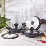 Karaca BioDiamond Antibakteriyel Kulp İndüksiyon Tabanlı 6 Parça Sahan Seti - Görsel 3