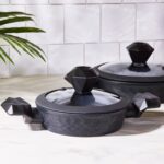 Karaca BioDiamond Antibakteriyel Kulp İndüksiyon Tabanlı 6 Parça Sahan Seti - Görsel 4