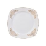 Emsan Melis 60 Parça 12 Kişilik Gümüş Desenli Porselen Yemek Takımı – Şık Tasarım ve Uzun Ömürlü Kullanım - Görsel 4