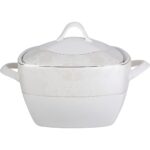 Emsan Defne 60 Parça 12 Kişilik Beyaz Desenli Porselen Yemek Takımı – Şık Tasarım ve Dayanıklı Yapı - Görsel 3