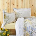 Karaca Home Clarinda Hardal %100 Pamuk Çift Kişilik Lastik Çarşaflı Nevresim Takımı - Görsel 3