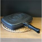 Schafer Diva Ikili Ayrılabilir Tava Grill Pan Kare Çift Taraflı 2 Parça Siyah - Görsel 4