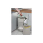 Pelikan 21200 Raylı Dolap Içi Çöp Kovası 14+14 Lt (28 Lt) Pelikan Steely 21200 - Görsel 2