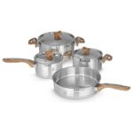 Serenk Definition 7 Parça Çelik Tencere Seti