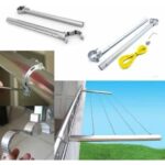 Markam Burada Küpeşte Balkon Çamaşır Kurutma Askılığı Yuvarlak Çamaşır Askısı - Görsel 5