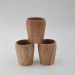 Nativu Ahşap Su Veya Meşrubat Bardağı 3'lü Set