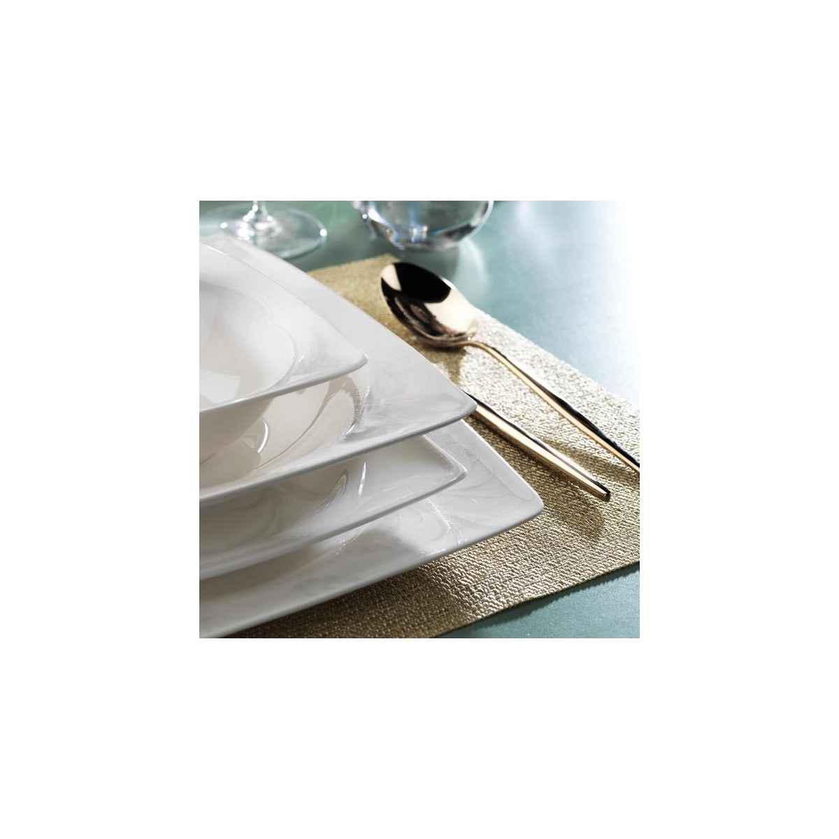 110000146630152.jpg Schafer Beth 56 Parça 12 Kişilik Yemek Takımı Beyaz 03 - Görsel 1