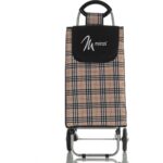 Miras Ekose Siyah-Krem Pazar Arabası (Yeni) - Görsel 2