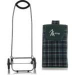 Miras Ekose Pazar Arabası - Büyük Çantalı Ses Çıkarmayan Tekerlekli Pazar Arabası - Görsel 5