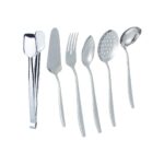 Nehir Sahra Sade 6 Parça Servis Takımı, Kepçe,kevgir,kaşık,kürek,kevgir,ızgara Maşası - Görsel 2