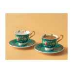 English Home Vanilla Porselen 2'li Kahve Fincan Takımı 90 ml Turkuaz