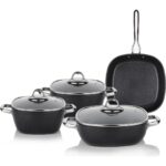 Schafer Gastronomie Master Y.y.tencere Seti - Ind-7 Parça-Siyah - Görsel 3