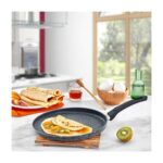 Eda Zetra 28 cm Döküm Gözleme Krep Tavası Gri