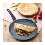 Eda Zetra 28 cm Döküm Gözleme Krep Tavası Gri - Görsel 4