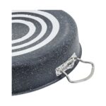 Eda Zeyna 36 cm Cam Kapaklı Granit Pilav Karnıyarık Tenceresi Gri - Görsel 2