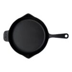 Lava Döküm Emaye Kaplama 28 cm Siyah Yuvarlak  Kızartma Tavası 1 Parça