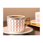 English Home Rabecca Porselen 2'li Kahve Fincan Takımı 90 ml Kırmızı - Görsel 2