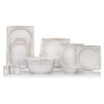 Schafer Glamor Point Yemek Takımı 60 Parça Beyaz