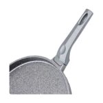 Oms 3291 Metal Kapaklı 36 cm Balık Gözleme Bazlama Tavası Gri - Görsel 2