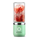 Yasomi Taşınabilir Kablosuz Şarjlı Cam Smoothie El Blenderi Yeşil (Yasomi Türkiye Garantili) - Görsel 2