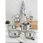 Pierre Cardin Venüs 17 Parça 18/10 Paslanmaz Çelik Tencere Seti