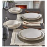 Güral Porselen Atina 24 Parça Copper Bakır 6 Kişilik Bone Porselen Yemek Takımı Güral Porselen Elegant Yemek