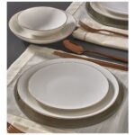 Güral Porselen Atina 24 Parça Copper Bakır 6 Kişilik Bone Porselen Yemek Takımı Güral Porselen Elegant Yemek - Görsel 2