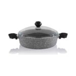 Schafer Cory Yanmaz Yapışmaz Basık Tencere - 30CM - Gri