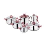 Korkmaz 1756-1 Bella Rosegold 14 Parça Çelik Çeyiz Seti