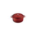 Lava Trendy XXL 10 Parça Emaye Kaplama Döküm Tencere Seti 28 cm Kırmızı – Dayanıklı, Şık ve Isıyı Eşit Yayan Tasarım - Görsel 3