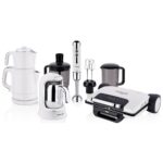 Korkmaz Vanilya 14 Parça Elektrikli Çeyiz Seti Şık Beyaz Renkli Mutfak Aletleri