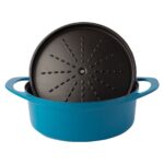 POT ART Fonksiyonel Kapaklı Mavi Derin Döküm Tencere 28 cm - Görsel 2
