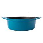 POT ART Fonksiyonel Kapaklı Mavi Derin Döküm Tencere 28 cm - Görsel 5