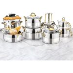 evimsaray 18 Parça Çeyiz Seti Gold  S-1566