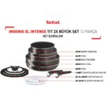 Tefal Ingenio XL Intense  2X Tava Tencere Seti - 12 Parça - Görsel 2