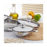 Gülsan 6 Parça Omlet Set Çelik Kapaklı - Görsel 3