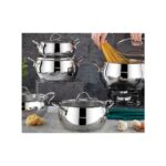 Kahramanlar Elit Çelik Tencere Seti 10 Parça Platin 2043P