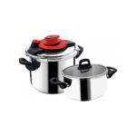 Emsan Montana İndüksiyon Tabanlı Düdüklü Tencere Seti Siyah Kırmızı 4+6 Litre - Görsel 5