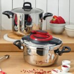 Emsan Montana İndüksiyon Tabanlı Düdüklü Tencere Seti Siyah Kırmızı 4+6 Litre - Görsel 3