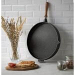 Nehir Gözleme Tavası Granit Döküm Derin Döküm Gözleme Tavası 36 cm