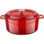 Lava Döküm Yuvarlak Tencere (Ø)28 Cm. Iç Krem, Kırmızı